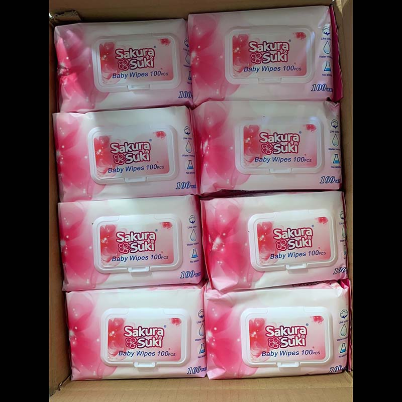 100 Pieces Wholesale Alcohol-Free High Quality Baby Wipes