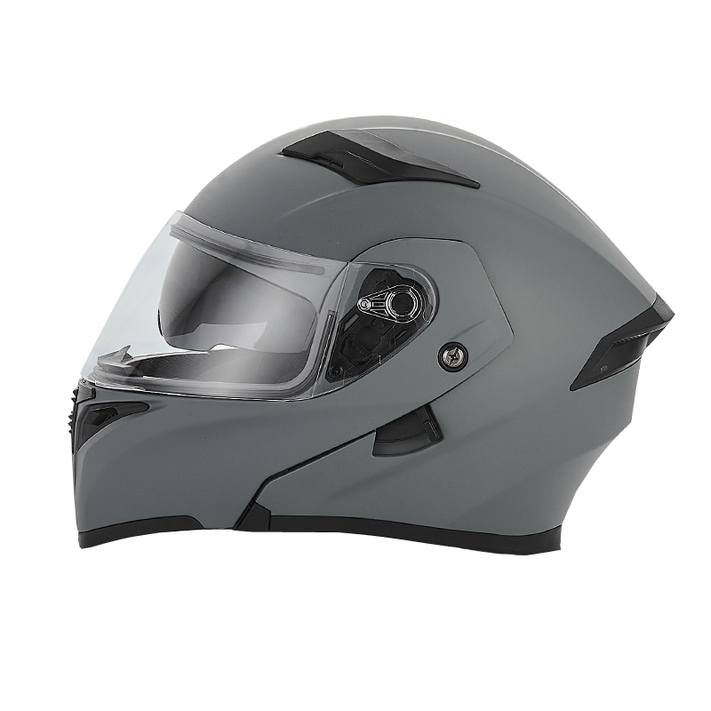 DOT Approved Modular Flip-Up Helmet with Dual Visor
