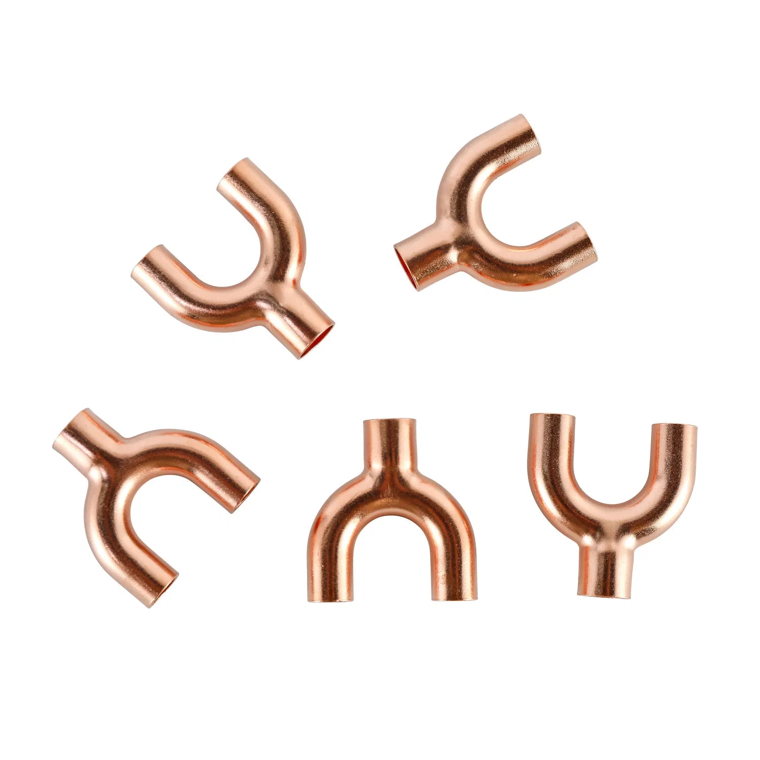 Three Tees Copper Pipe Fitting with ISO Certification