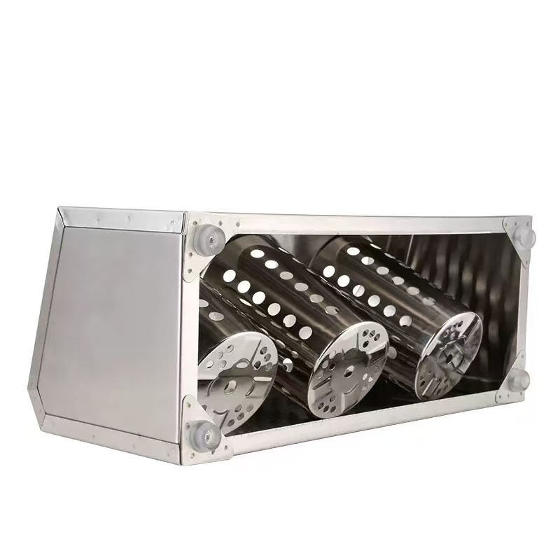 Commercial-Grade Stainless Steel Cutlery Holder in 6 Grids with Handle