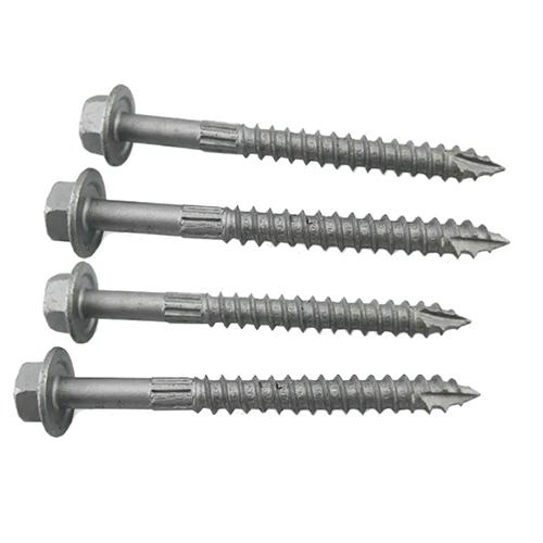 Винт кровельный оцинкованный с шестигранной головкой и шайбой