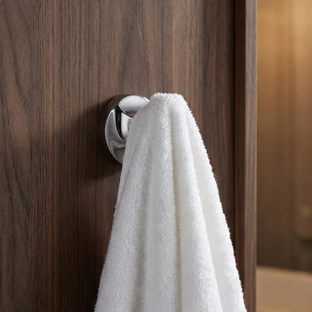 Крючок для ванной из нержавеющей стали, черный