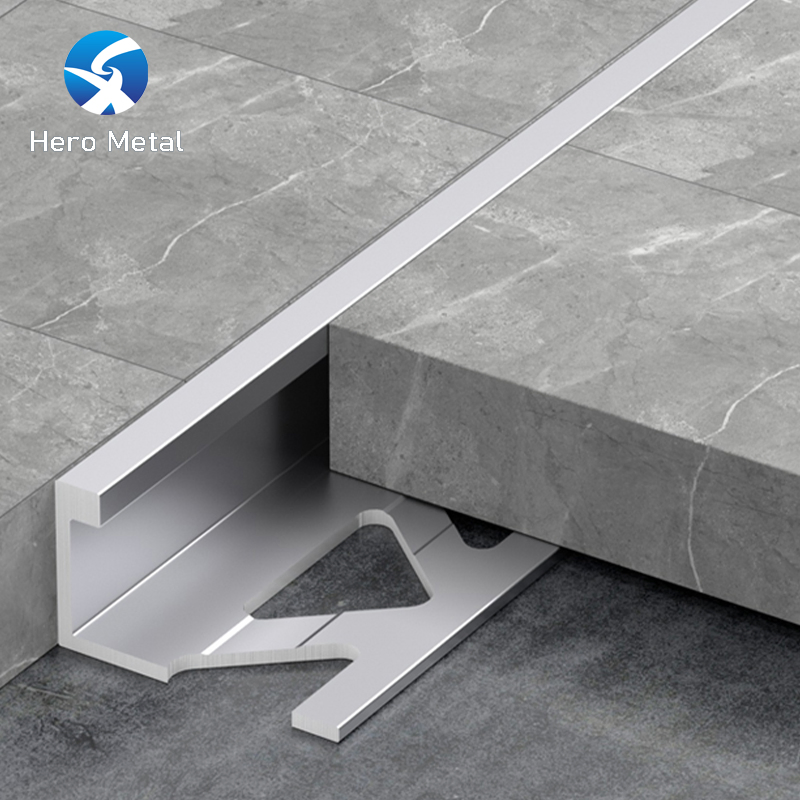 Aluminum Ceramic Tile Border Edge Matte Border Trim 2.5m Bath Tile Moulding Edge Straight Shape Strip