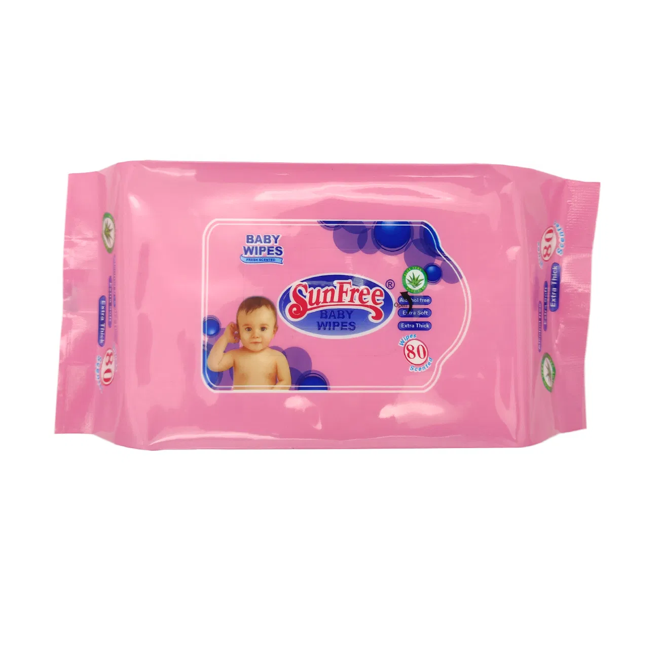 Disposable Cleaning Wet Tissue Non-Woven Alcohol Free Skincare Baby Wipes