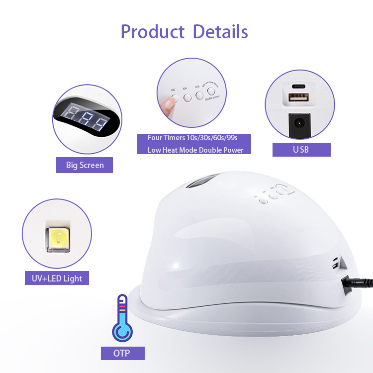 Factory Sun UV LED Nail Lamp 48W Gel Nails Dryer for Salon