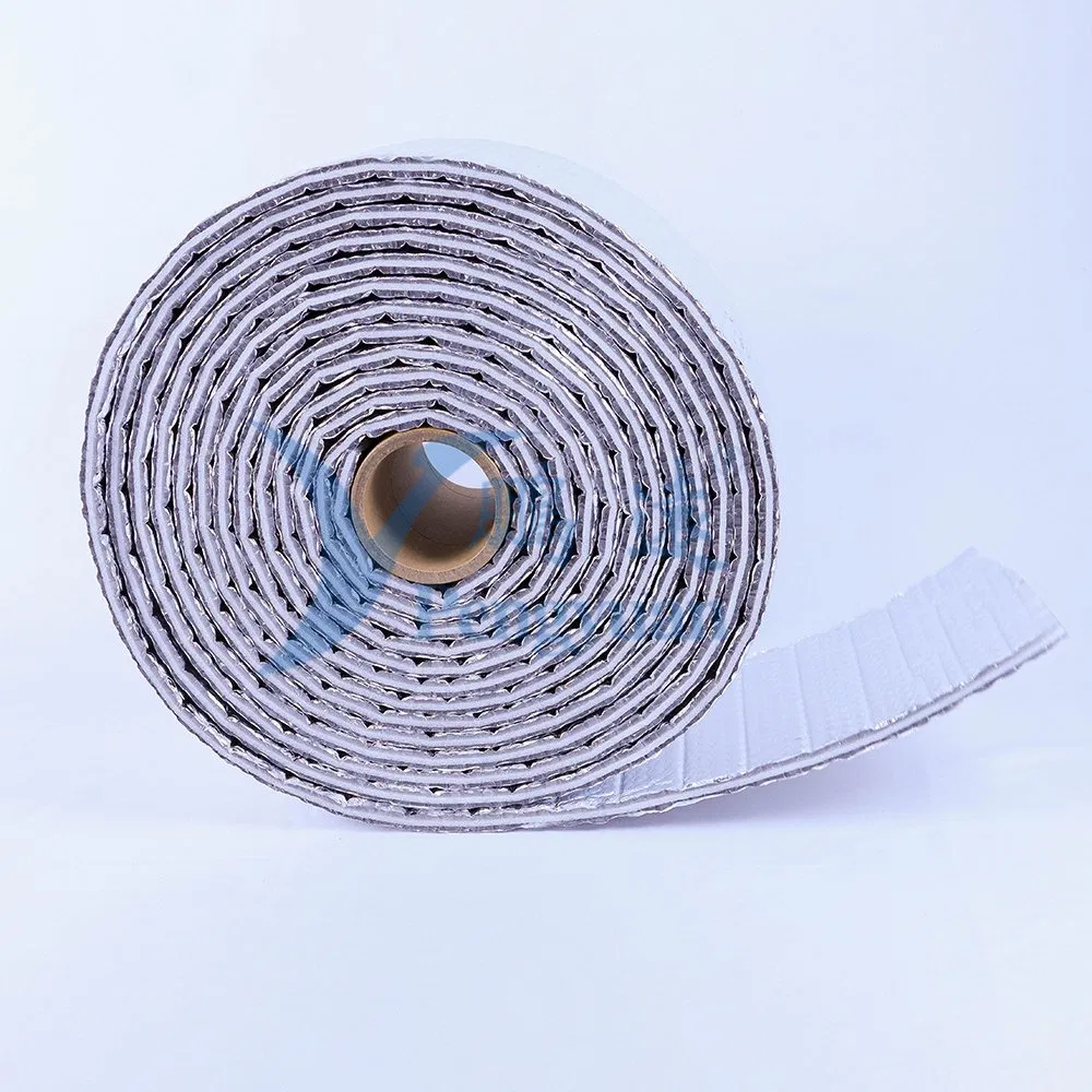 Fire Retardant Aluminum Foil Double Bubble EPE Core Layer Pipe Insulation