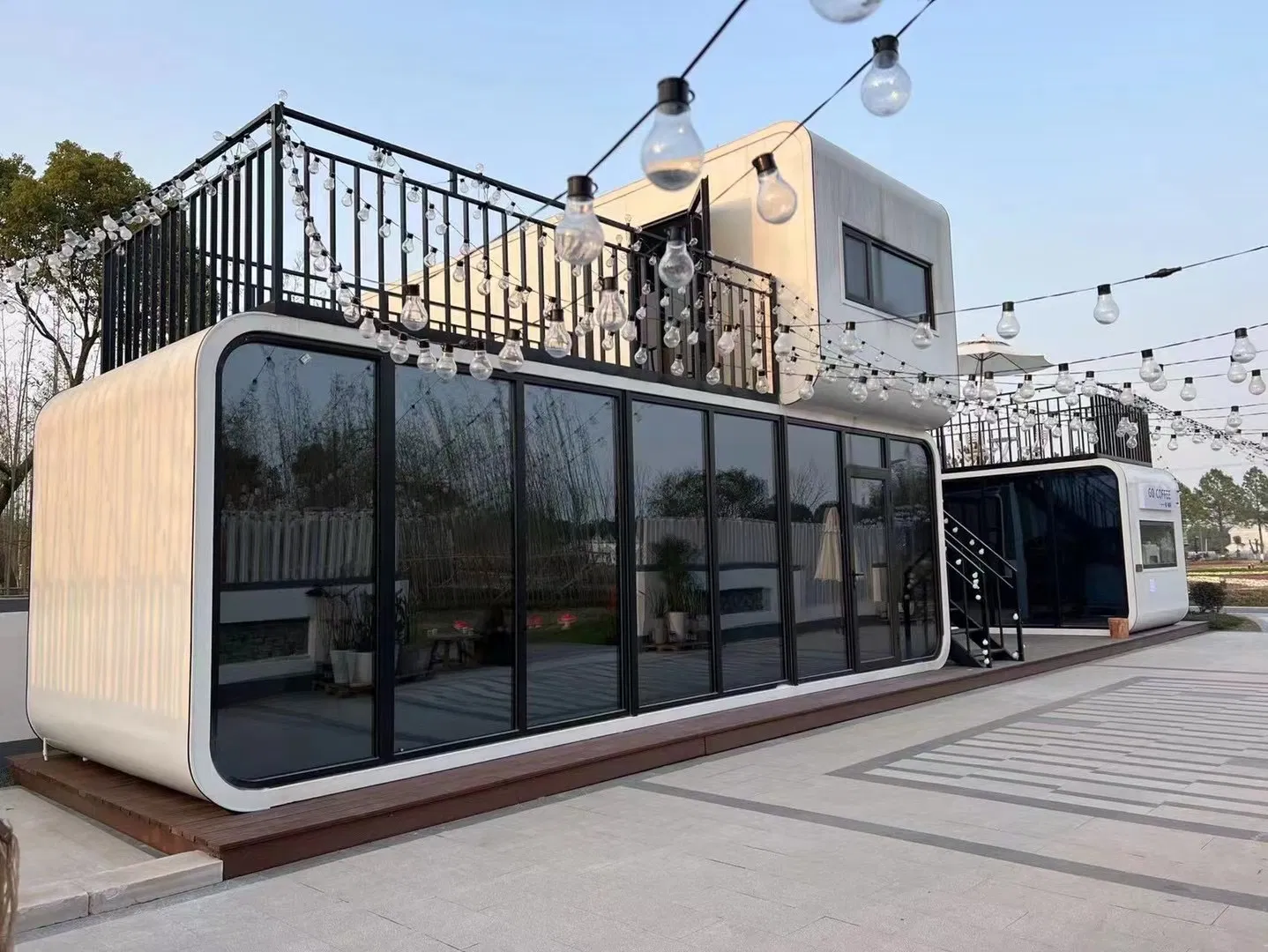 Luxury Modern Design Shipping Container Tiny Homes Prefab Apple Cabin Hou