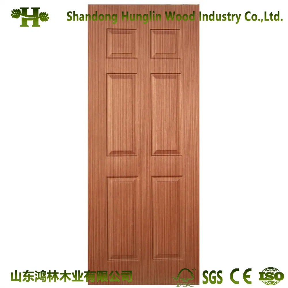 China Natural Wood Grain HDF Veneer Door Skin