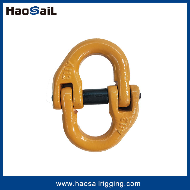Us/European Type Lifting Components Rigging Hardware Fitting G80 Alloy Steel Forged Connecting Link for Chain/Wire Rope Sling Connection