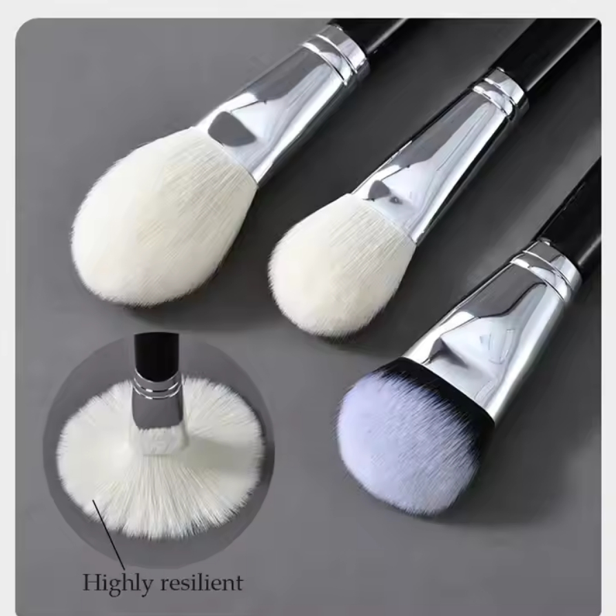 15PCS Synthetic Hair Wood Handle Cosmetic Brushes Kit Blending Makeup Brush Set