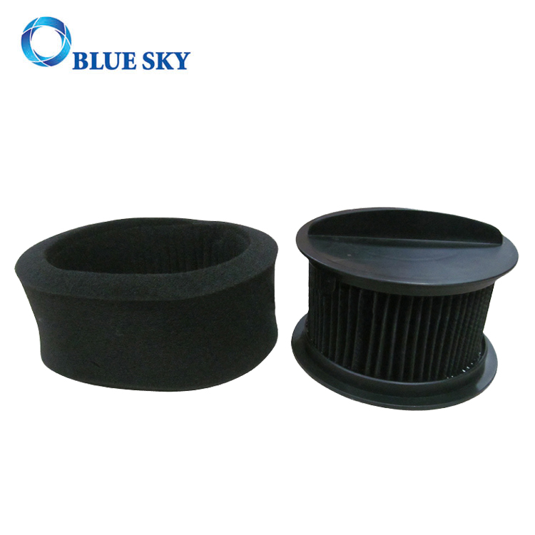 Black Washable Filter for Bissell Powerforce & Helix Turbo Inner and Outer Filter Set 203-7913