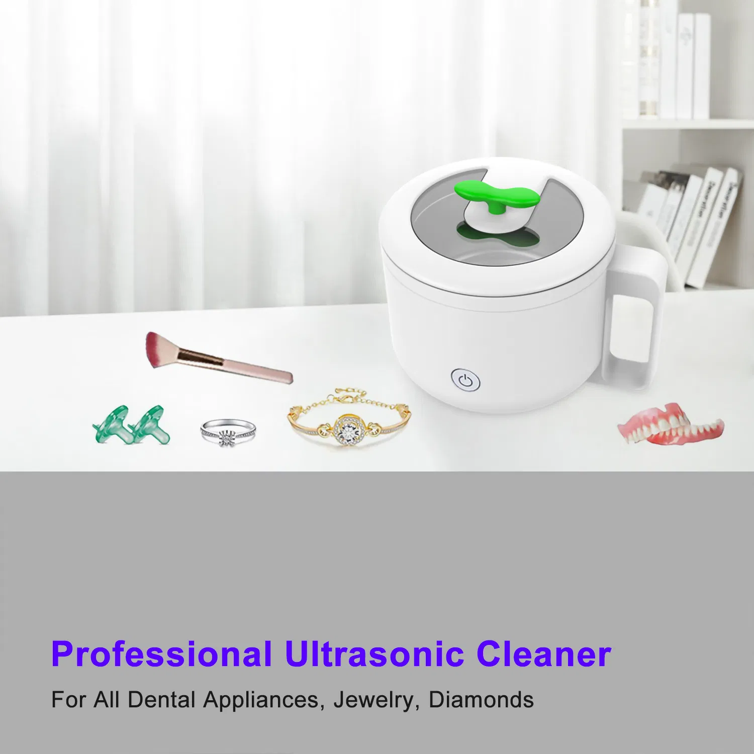 High Frequency Vibration Wash Cleaner Jewelry Glasses Watch Ring Dentures Ultrasonic Cleaning