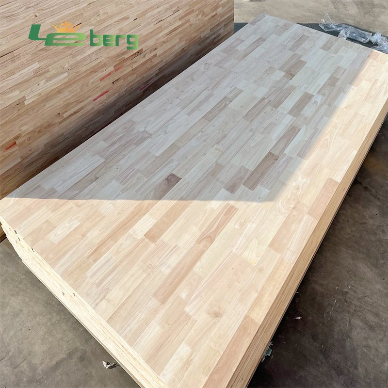 Nature Thailand Rubber Wood Finger Joint Lumber Boards Pine Rubber Panels