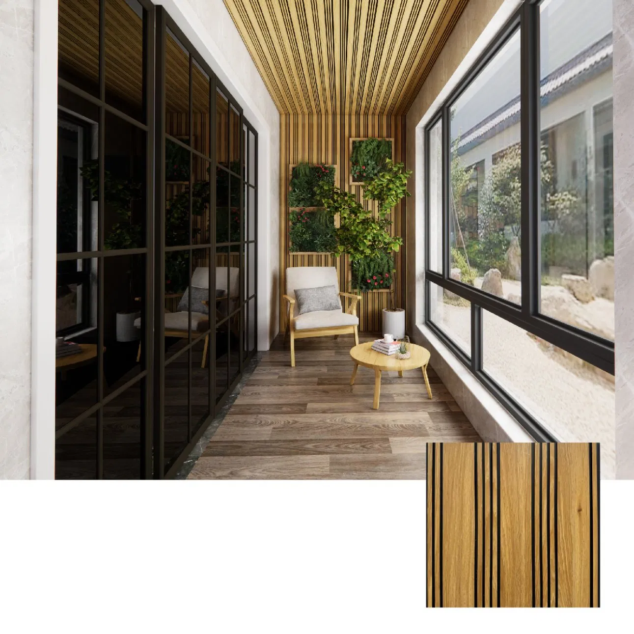 Waterproof Black Back PVC Ceiling Panel 8mm 9mm Thick Faux Techo Wall Panel for Interior Decor Plastic for Living Room Hotel