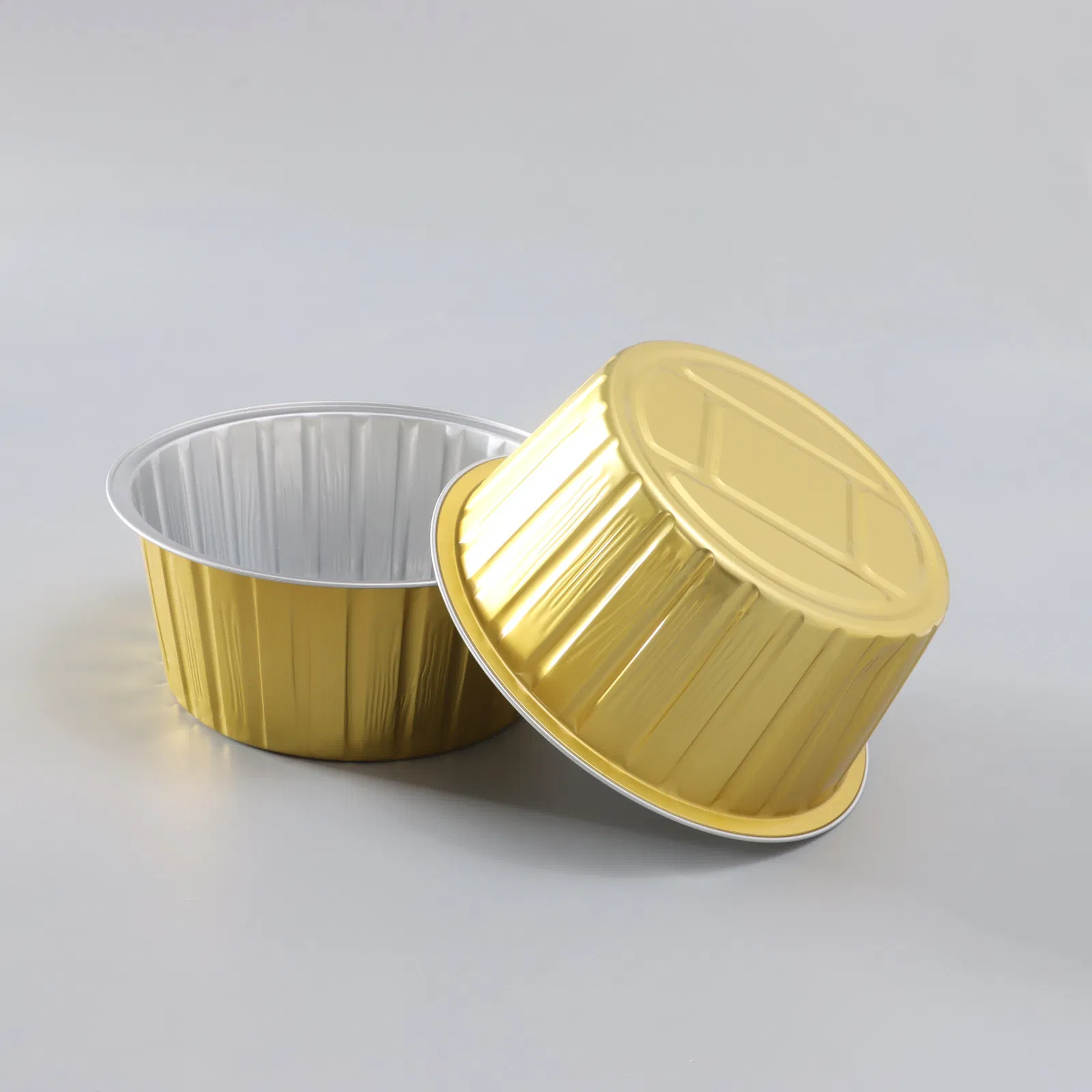 Custom Printed Aluminum Foil Salad Paper Bowl, Round Rectangle, High Insulation