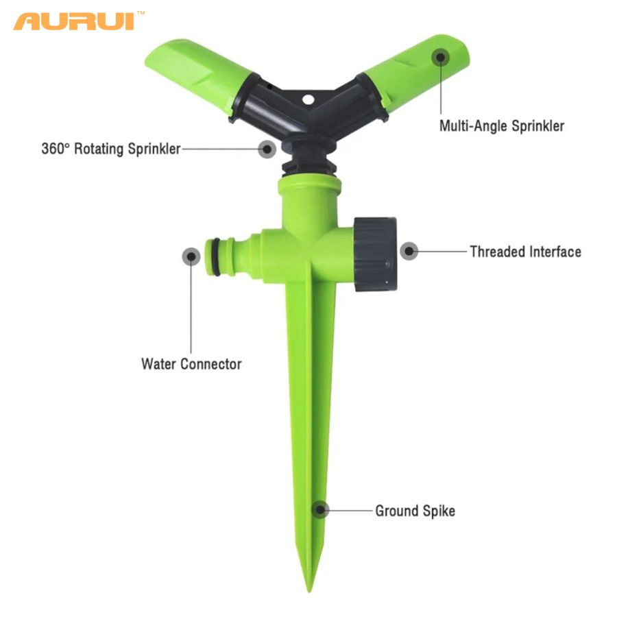 2-Arms 360 Degree Rotating Water Sprinkler with High Quality