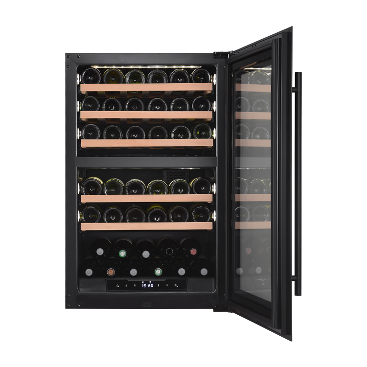 Climate Adjustable Wine Bottles Two Section Built-in Wine Cellar