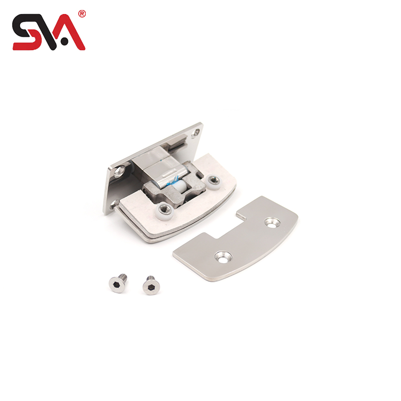 Luxury Style Public Bathroom Glass Splicing Fixed Hardware Hinge Manufacturer