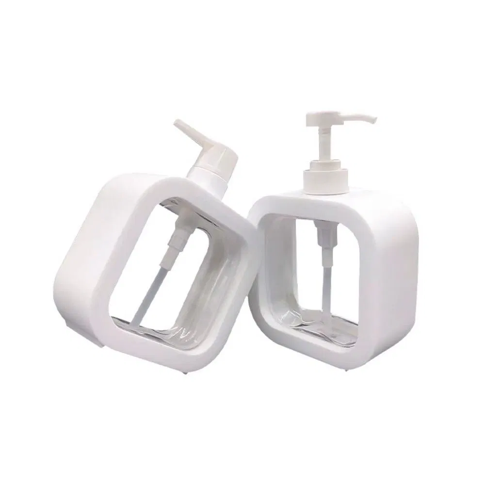 Shower Dispenser Empty Square Plastic Pump Bottle Refillable Bottle for Shampoo Lotions Wbb19222