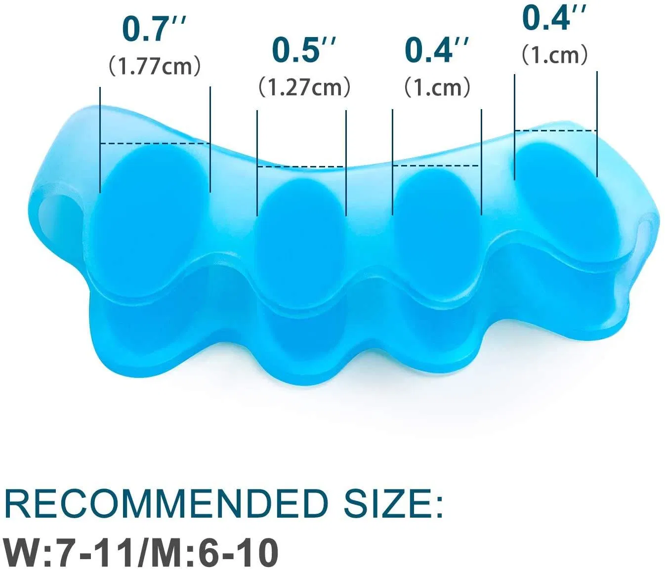 Gel Toe Separator with Hallux Valgus Protection Hammer Toe Straightener & Bunion Corrector