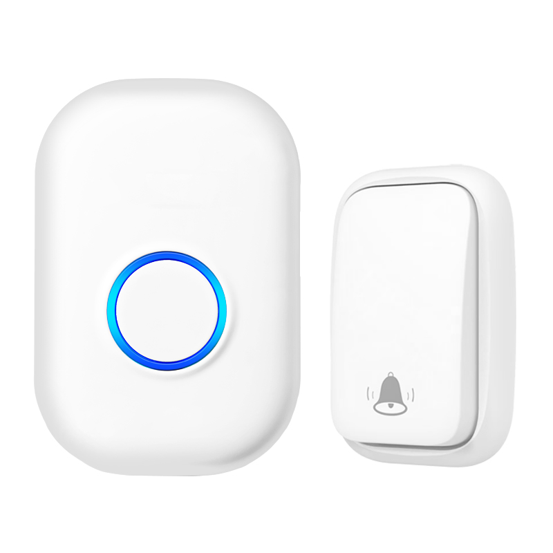 Strong Signal Kinetic No-Battery Required Wireless Doorbell