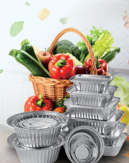 Direct Sales of 8-Inch Disposable Aluminum Foil Lunch Boxes