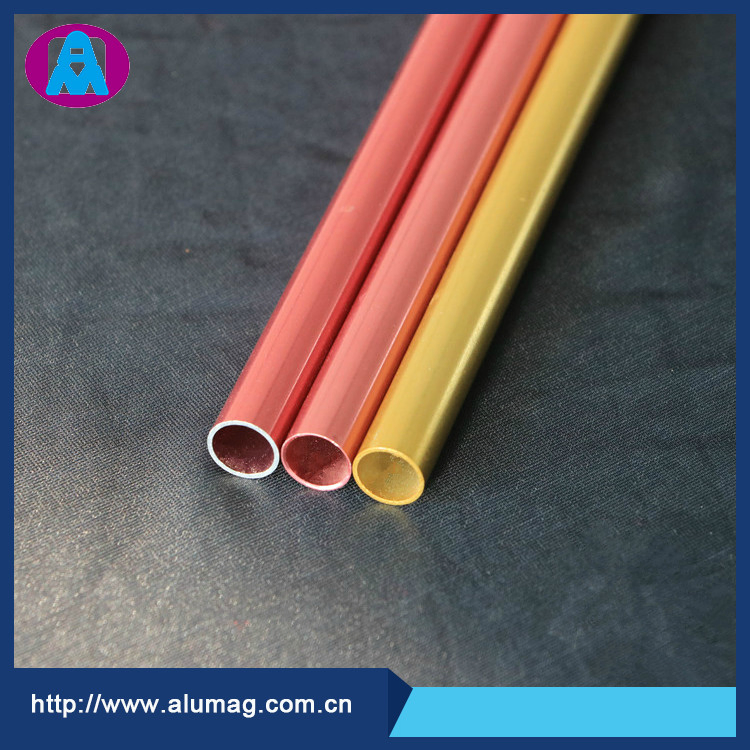 Color Anodized Thin Wall Aluminum Tubing/Tube& Pipe/Piping for Industrial Aluminium Extrusion Profile