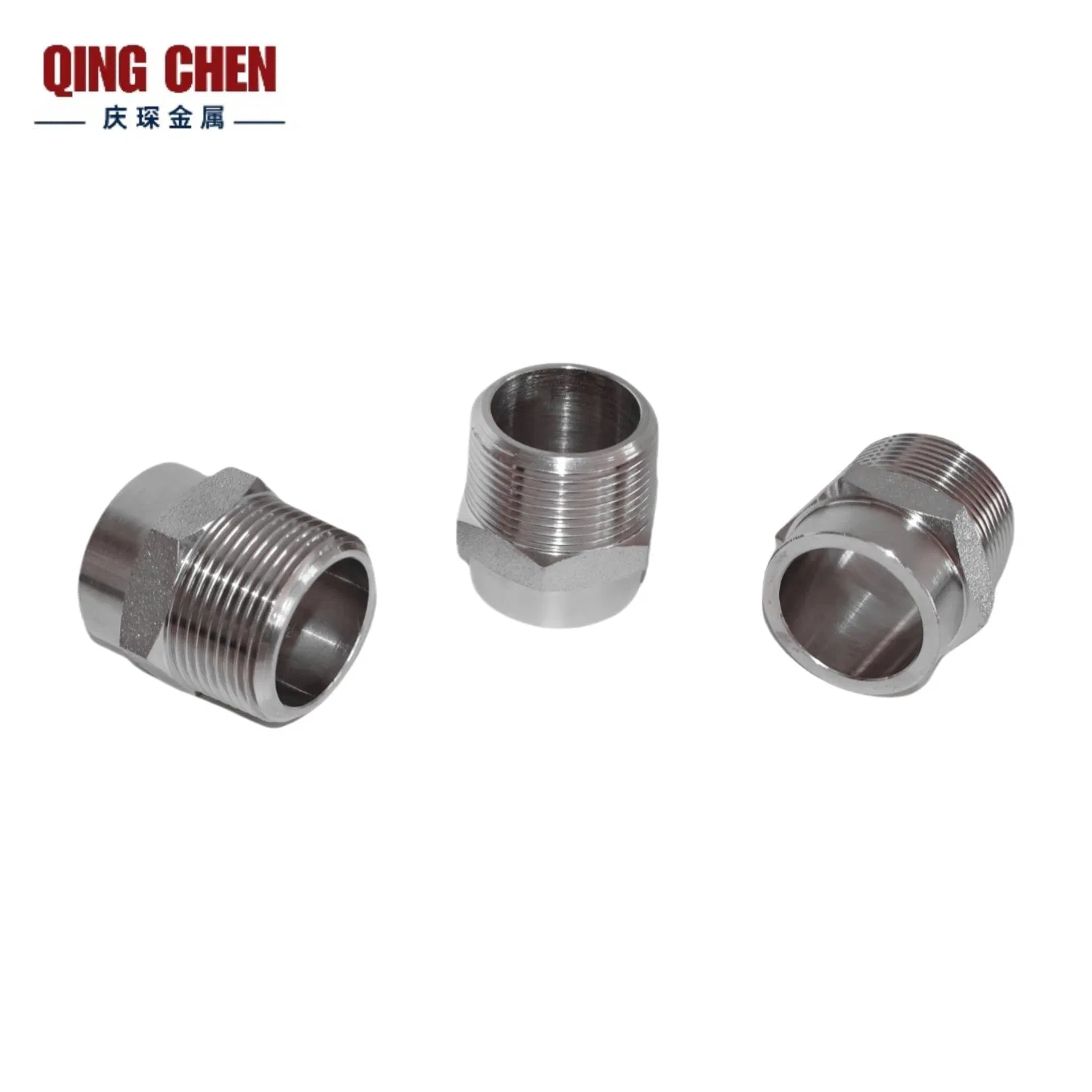 Premium Stainless Steel Hexagon Nipple for Pipe Connections