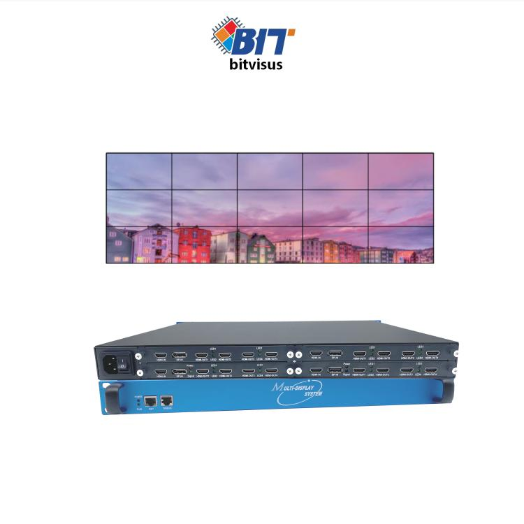 Bitvisus Maximum Display Resolution Under 4K60 Equivalent Bandwidth 3X3 HDMI Video Wall Controller