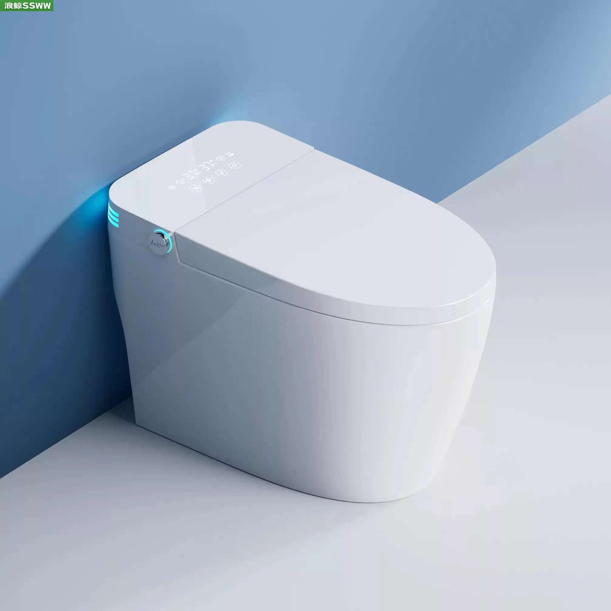 Modern Multifunction Bathroom Automatic Toilet Auto Sensor Flushing Intelligent Smart Toilet Bidet
