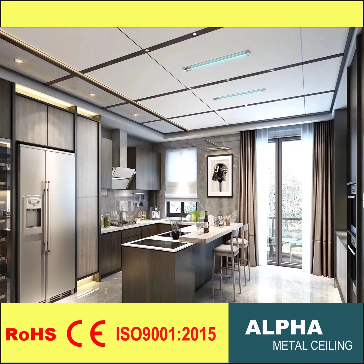 Aluminum Honeycomb Waterproof Interior Wall Plank Ceiling Panel