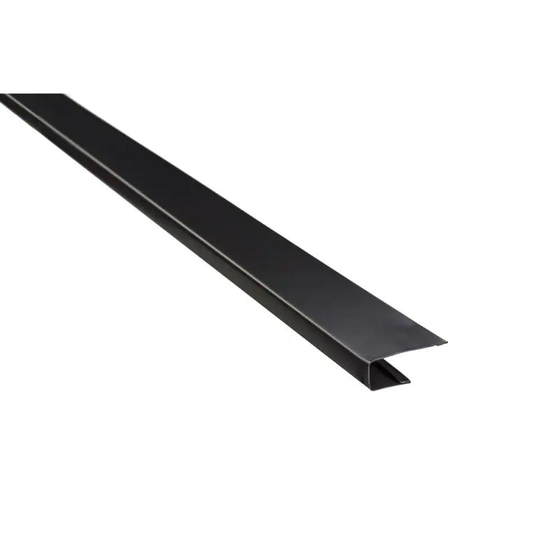 Black Aluminum J Trims with 1/2''x12' for Canada