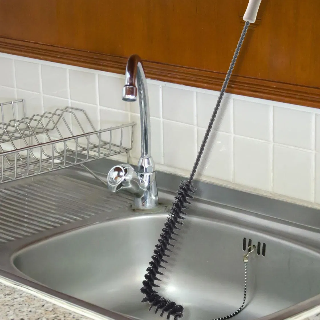 Curved Tube Cleaner Brush Flexible Cleaning Dryer Vent Cleaner for Deeper Clenaning Auger Lint Remover