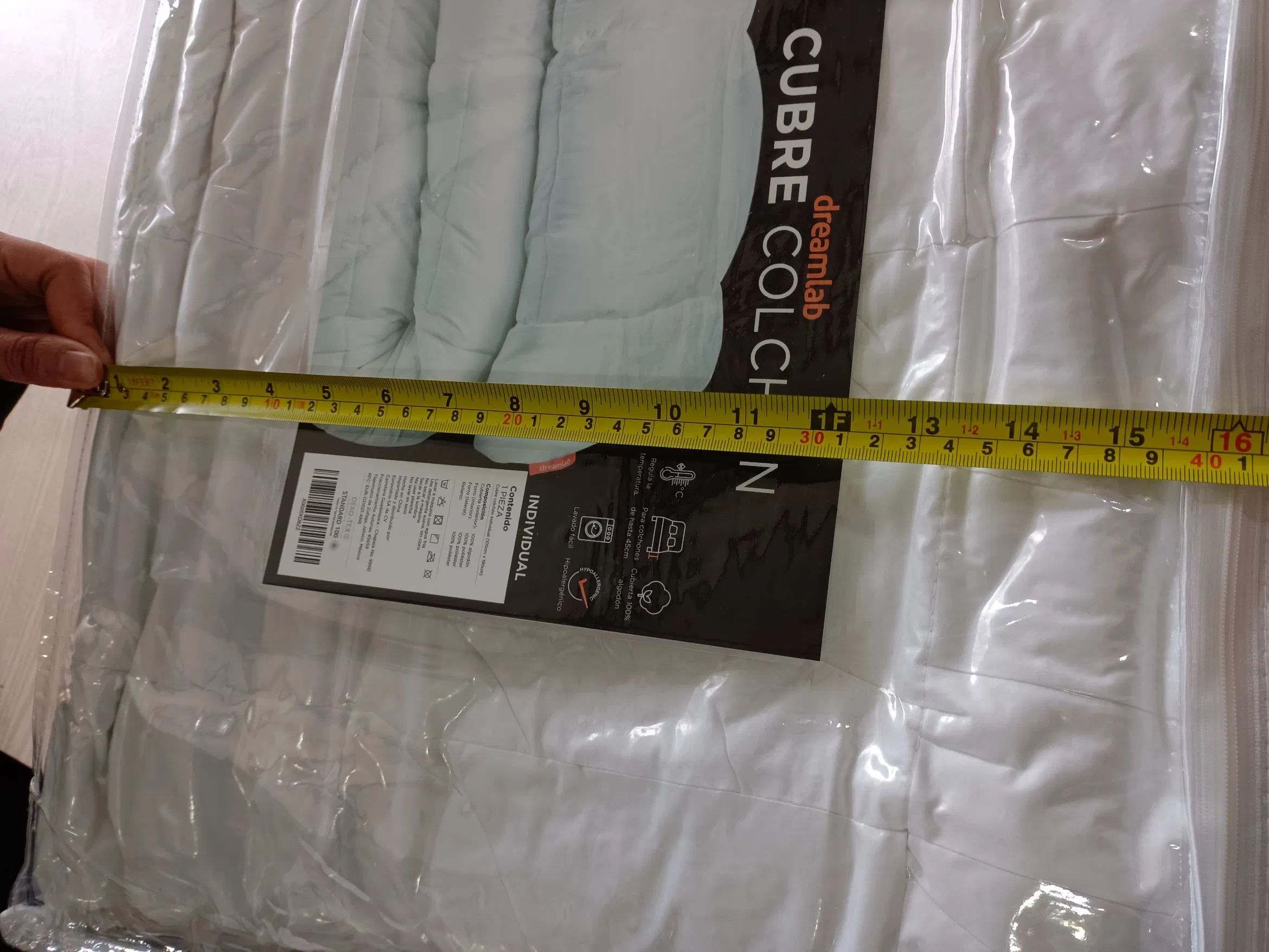Cotton Mattress Cover Filled with 300GSM Superfine Fiber