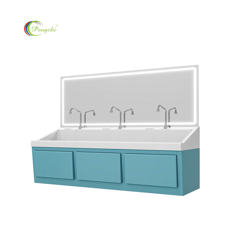 Operating Room Medical Handwashing Sink with Emergency Shut-off for Safety