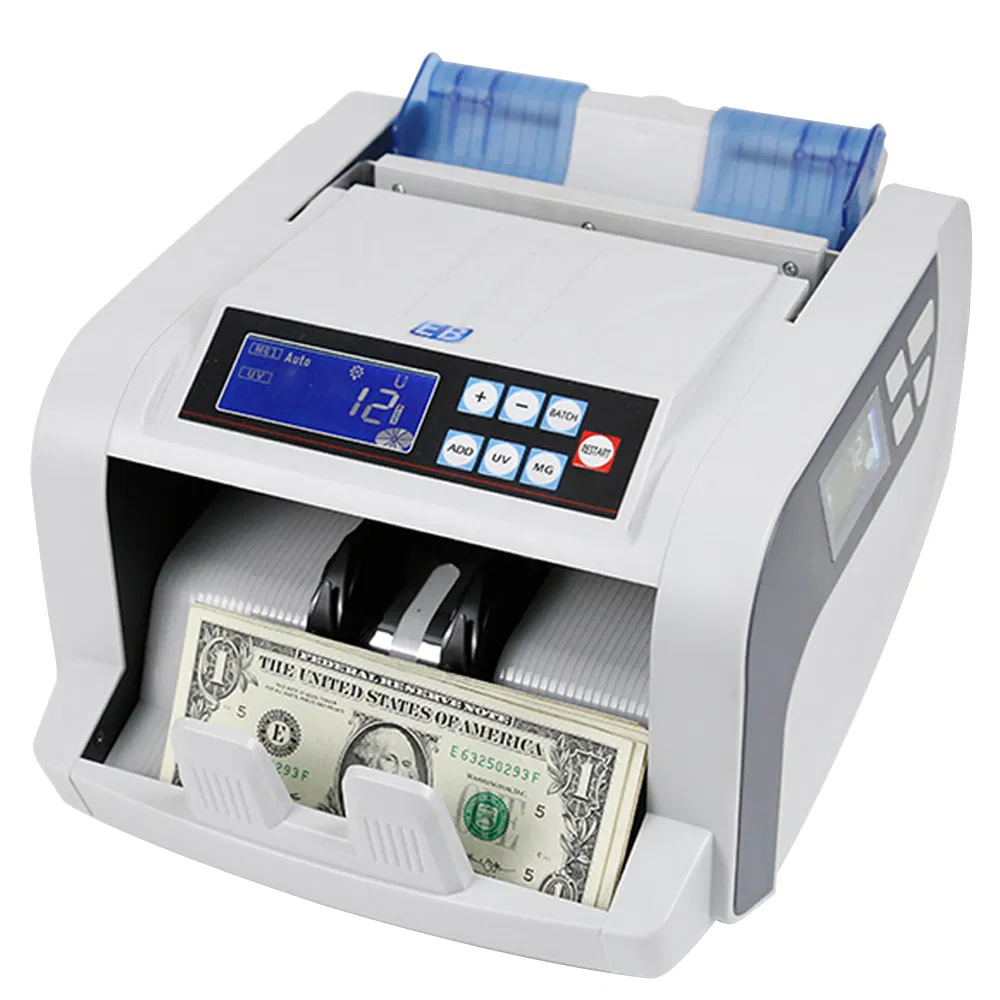LD-2820  Money Counting Machine for Bank Cash Sorting UV MG Detection Multi Currency Counter