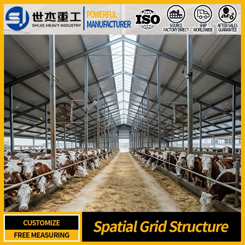 Portal Steel Structure Quickly Constructed Pre-Engineered Buildings, Heavy-Duty Steel-Structured Farm Infrastructure, Chicken Coops, Cattle Sheds