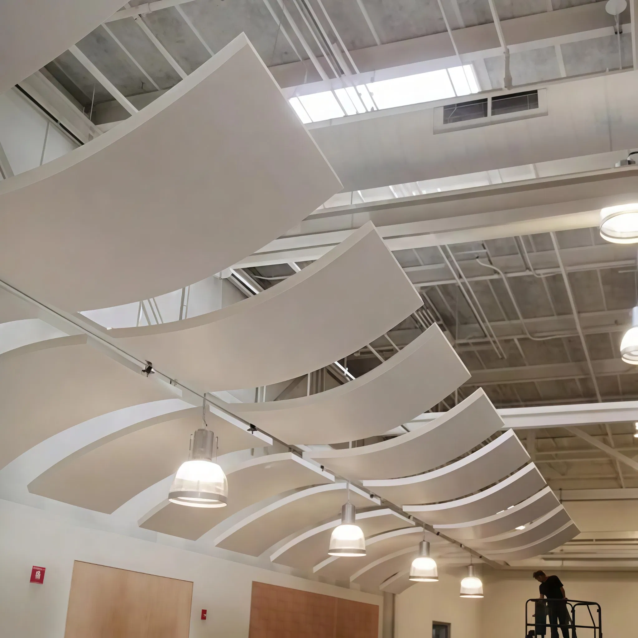 Customizable Suspended Elite Acoustic Solution with Flexible Enhanced Fiberglass Composition for Nrc 0.9