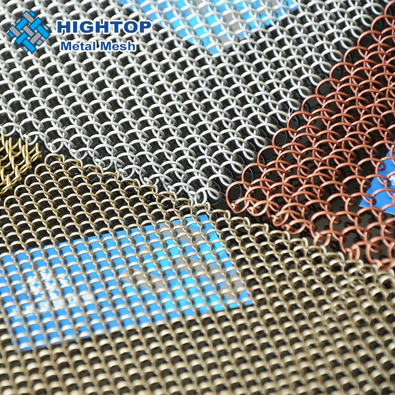 Decorative Metal Wire Mesh / Metal Ring Mesh Curtain / Chain Mail Mesh