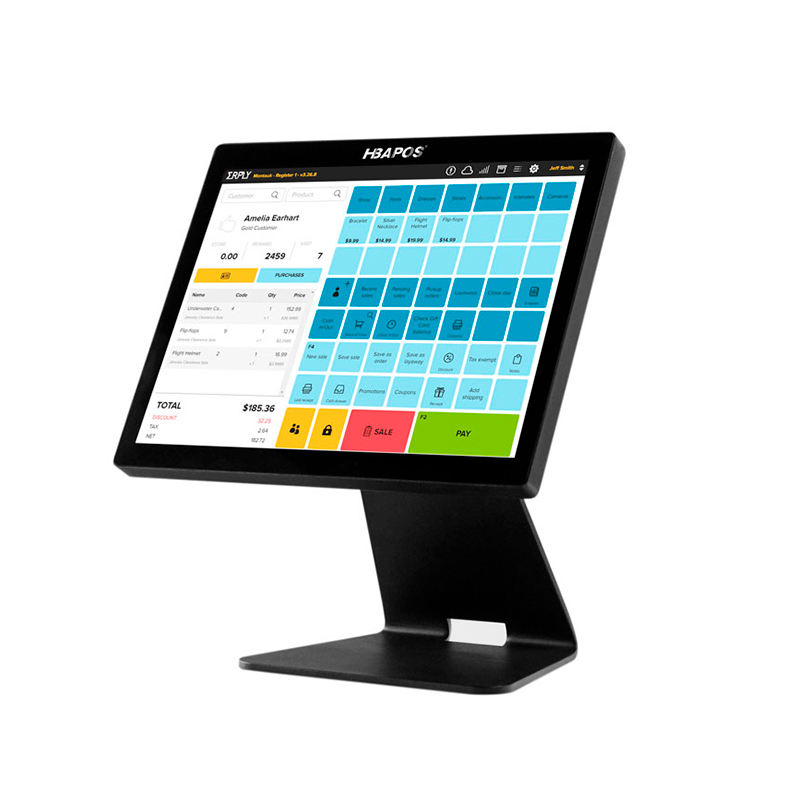 2025 New Dual Screen POS Machine for Sale with Stand Cash Register All in One POS System