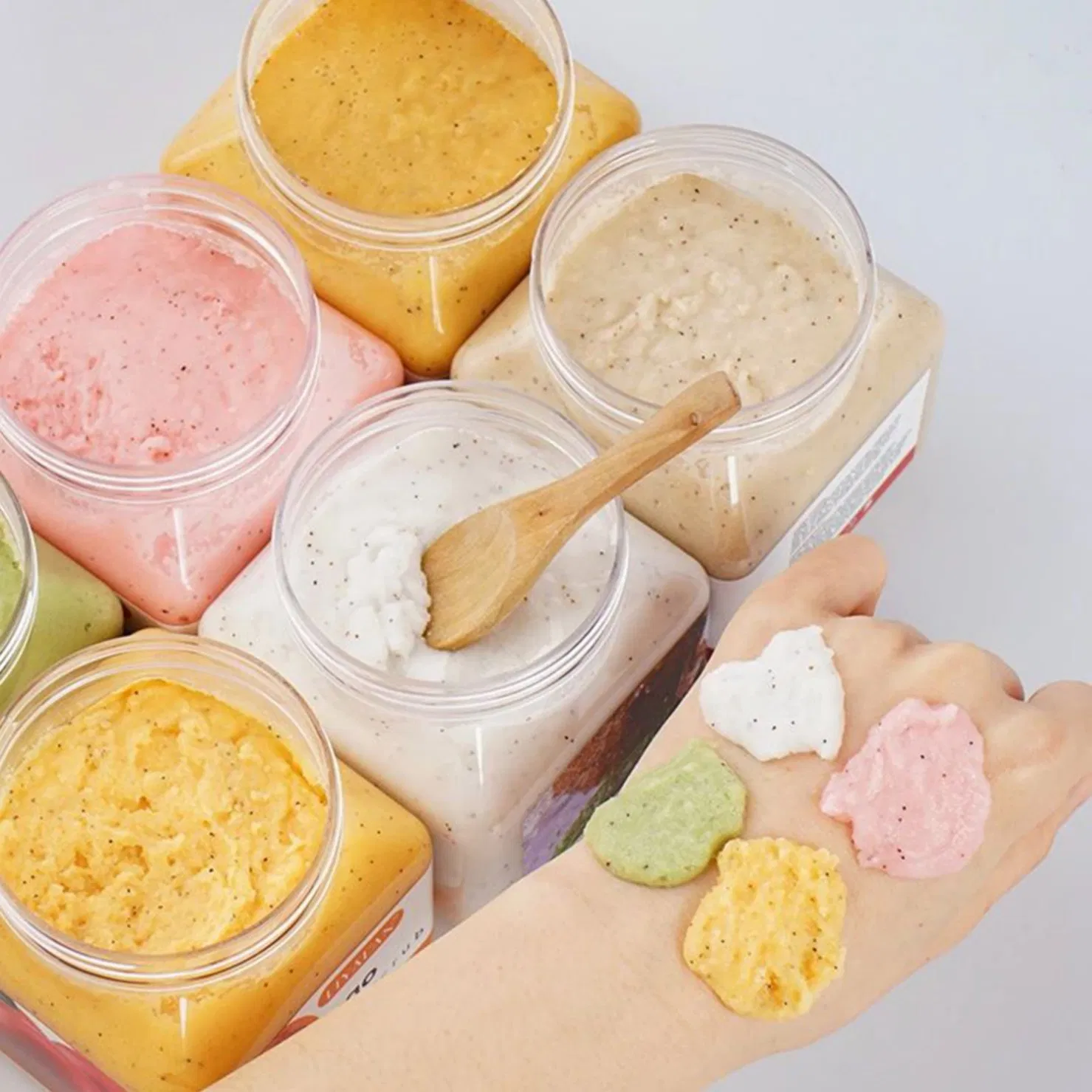 Wholesale Fruit Skin Care Organic Vegan Brightening Whitening Exfoliating Moisturizing Body Scrub