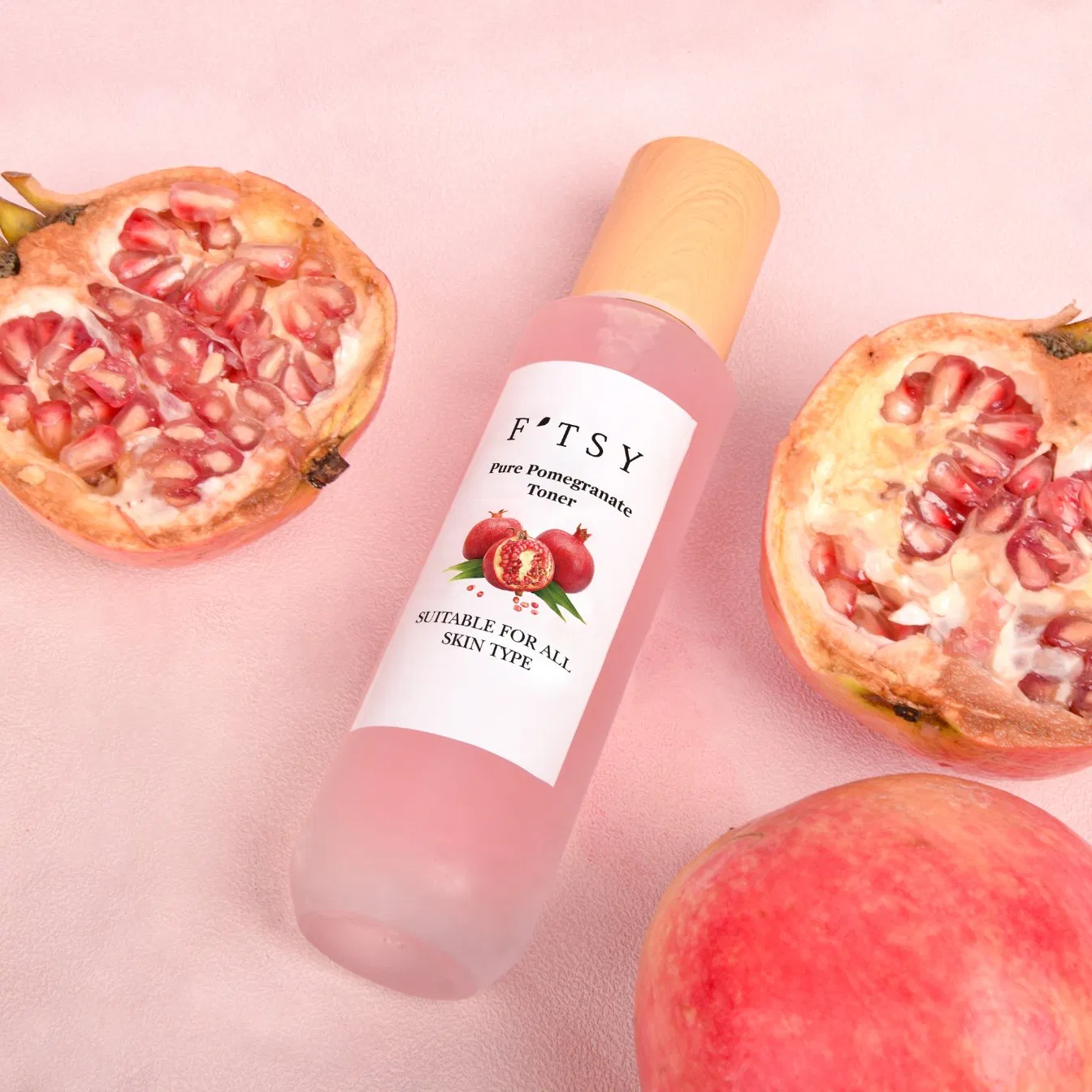 Wholesale Vegan Anti Aging Hydrating Moisturizing Pomegranate Facial Toner