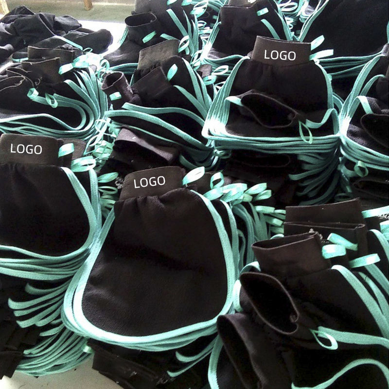 Custom High Quality Viscose Fiber Moroccan Premium Kessa Hammam Glove Korean Exfoliating Mitts