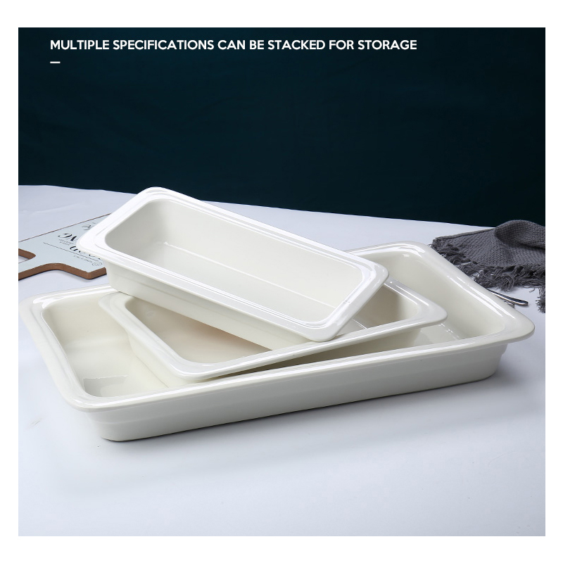 High Quality Commercial Food Warmer White Modern Buffet Pans Full Size