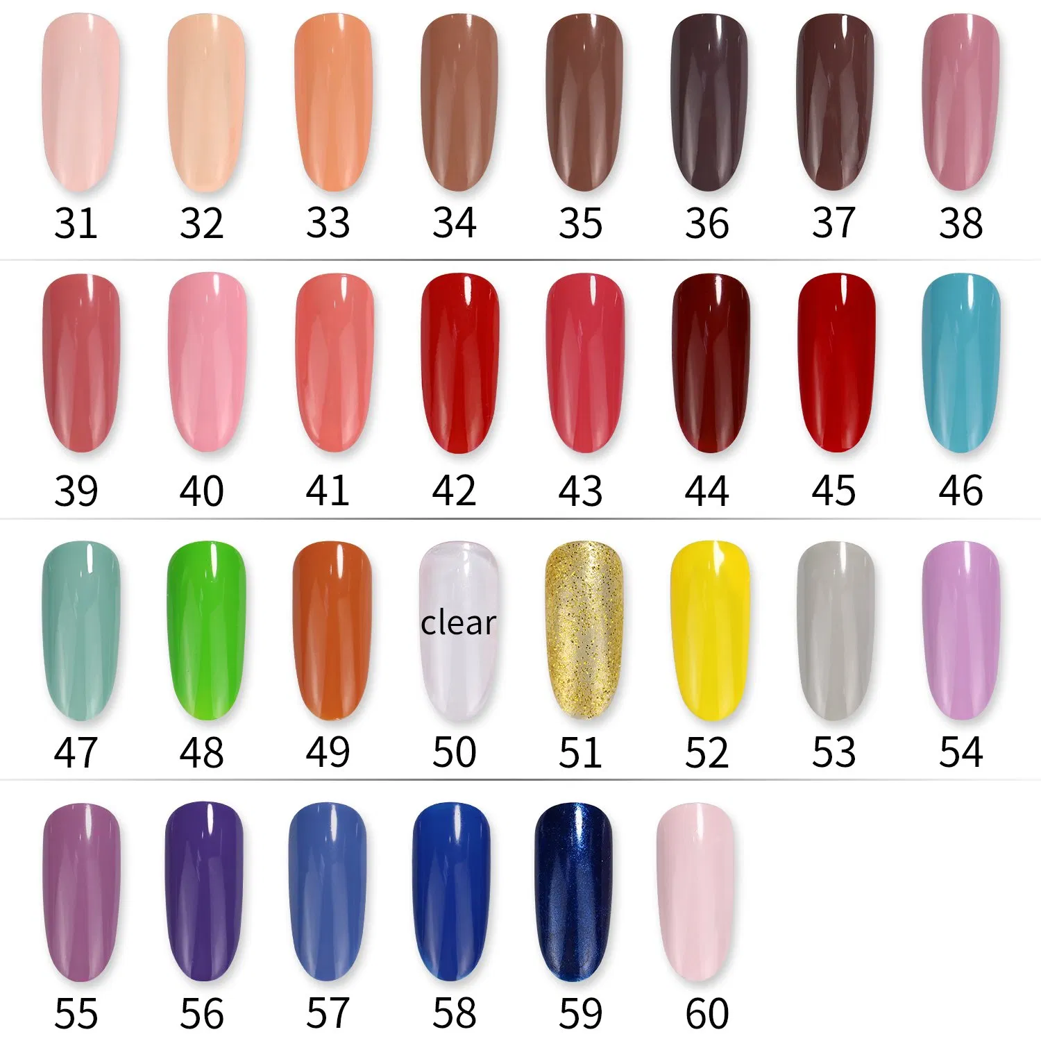 Vibrant Non-Toxic Gel Nail Polish Set in Multiple Colors