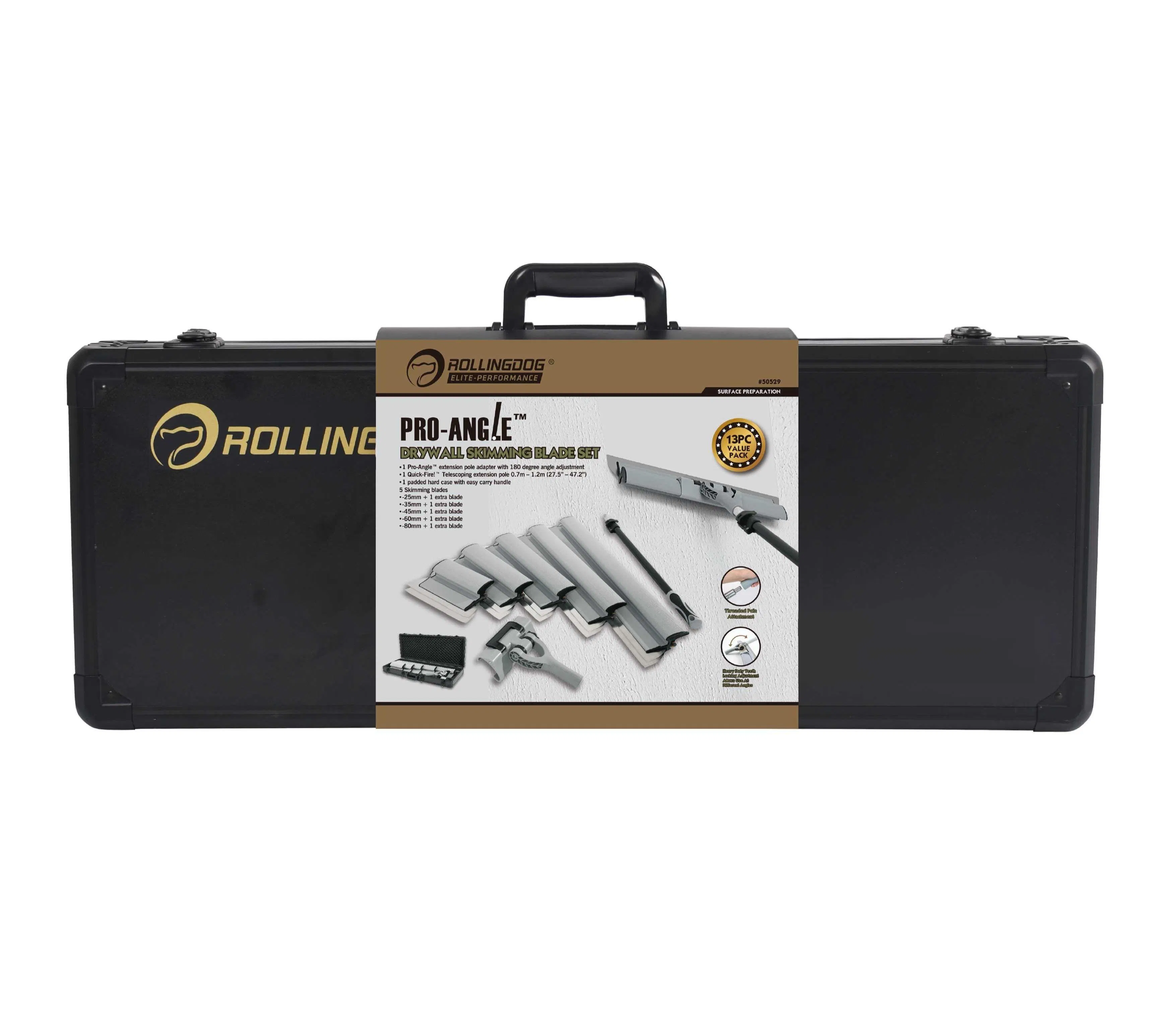 Rolingdog-Elite 50529 Drywall Skimming Blade Set Replaceable Smoothing Application on Drywall Joints
