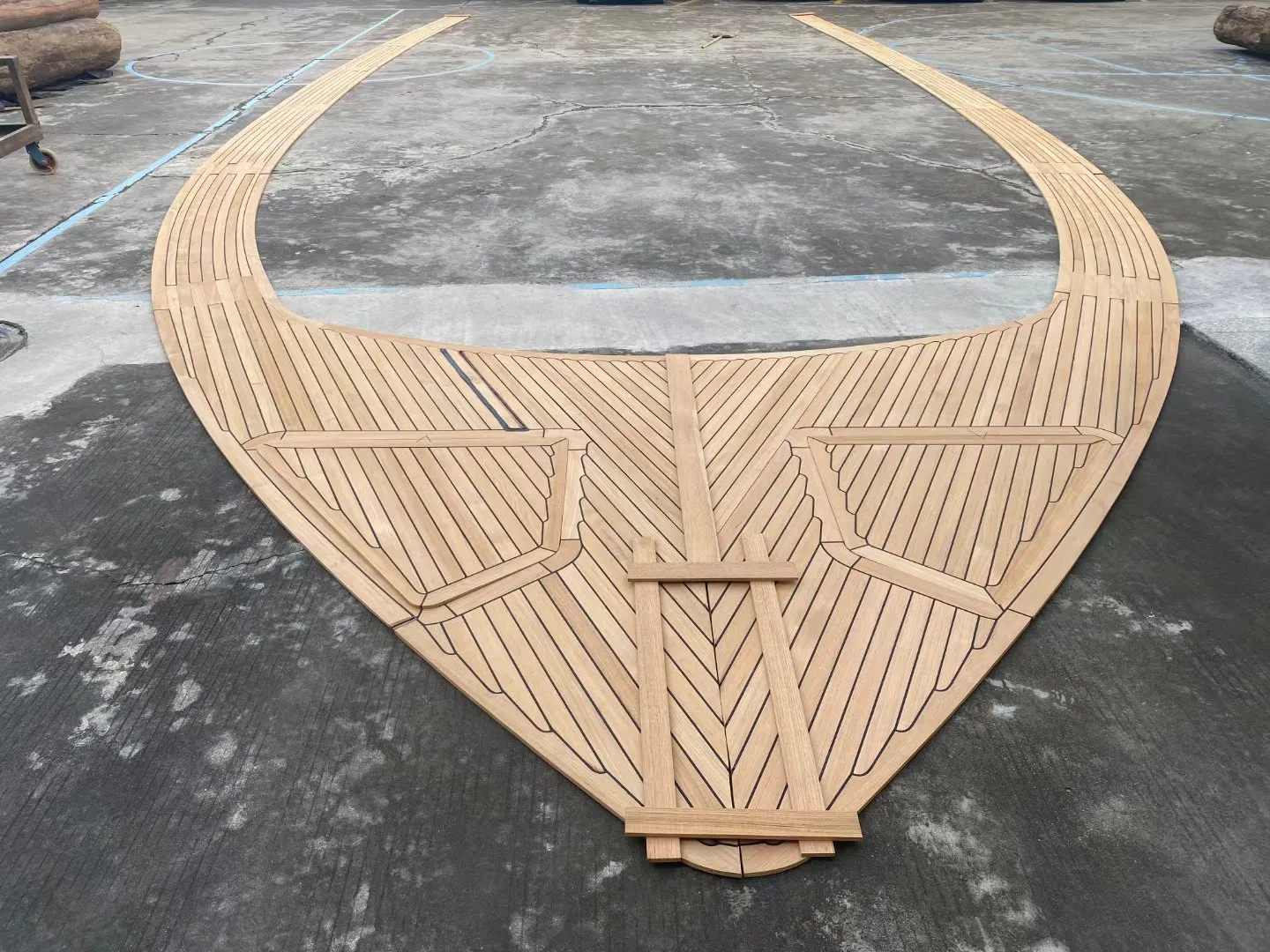 Teak Deck Strip Teak Splicing Plate