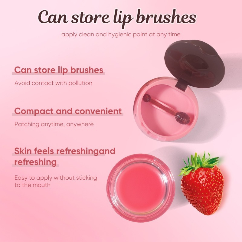 Fruit Strawberry Honey Wax Lip Balm Sleeping Kids Lip Mask Supplier