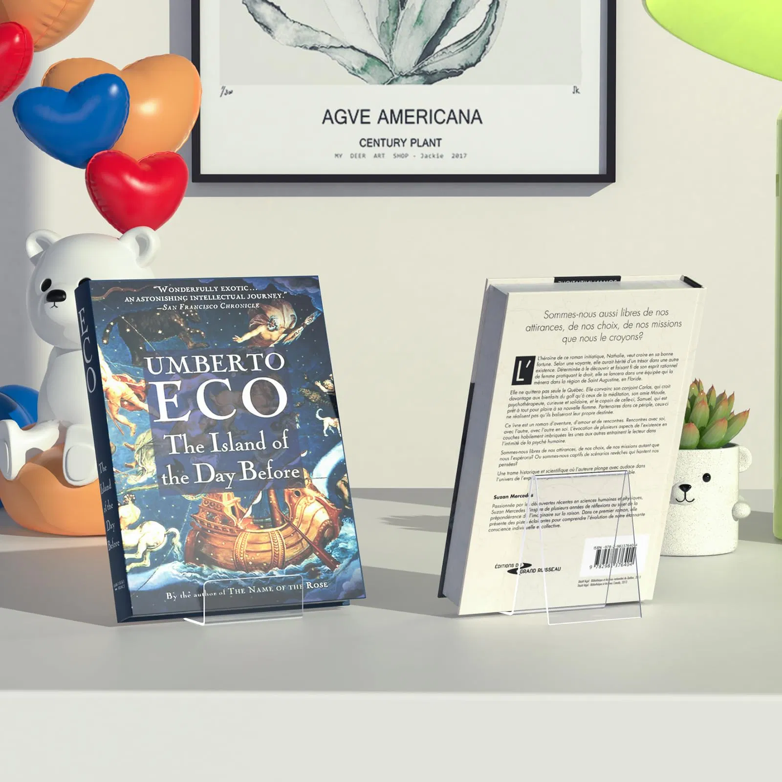 Modern Acrylic Bookstore Display Stand for Organized Shelves