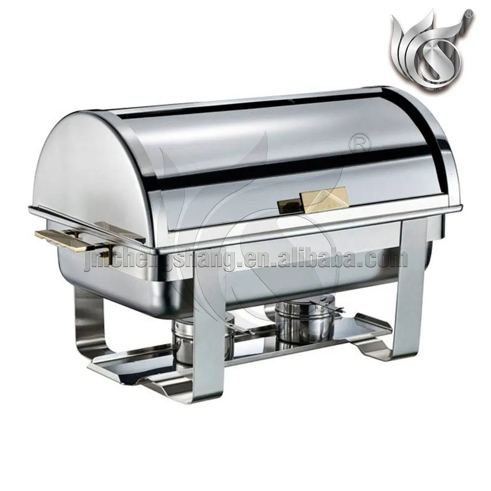 Hot Sale Commercial Food Warmers Ceramic Food Pan 9L Stainless Steel Decorative Fancy Chafing Dish Sets